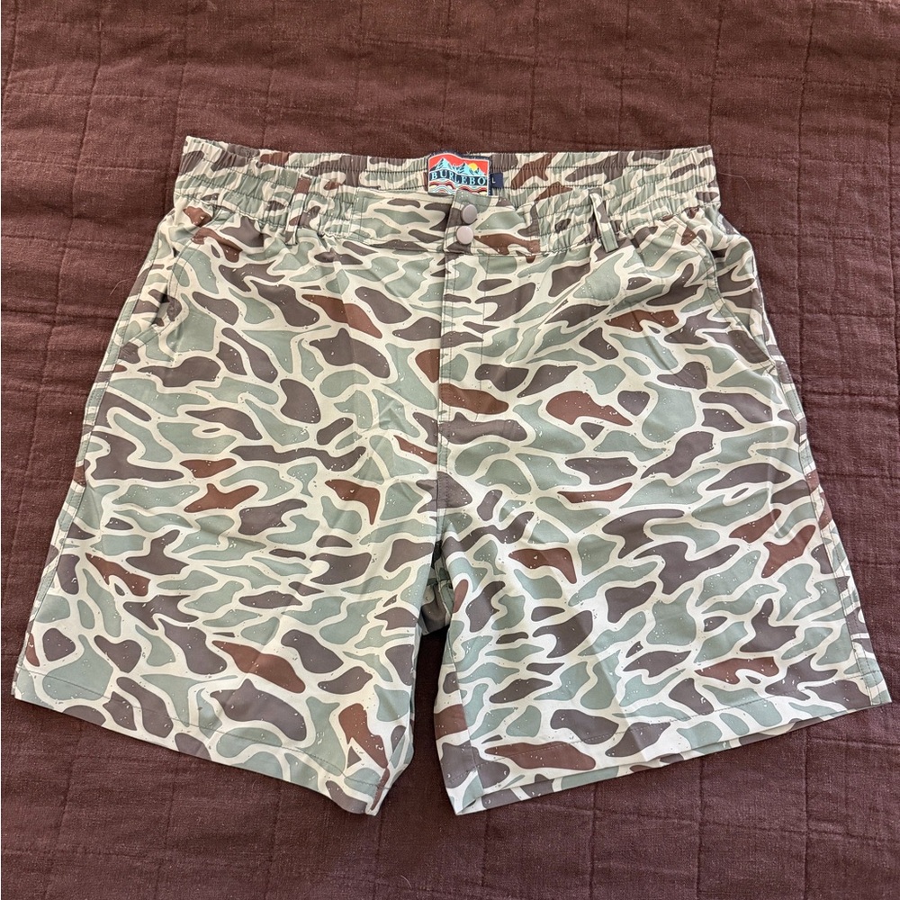 BURLEBO Men’s Everyday Shorts Retro Duck Camouflage 7in Inseam